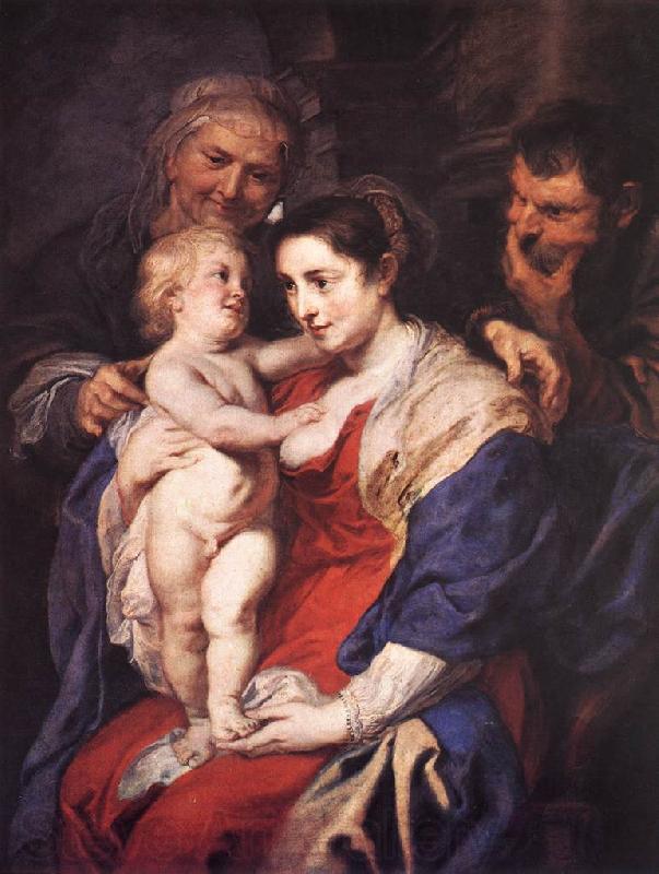 RUBENS, Pieter Pauwel The Holy Family with St Anne Germany oil painting art